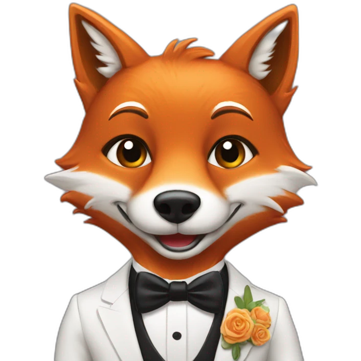 groom fox emoji
