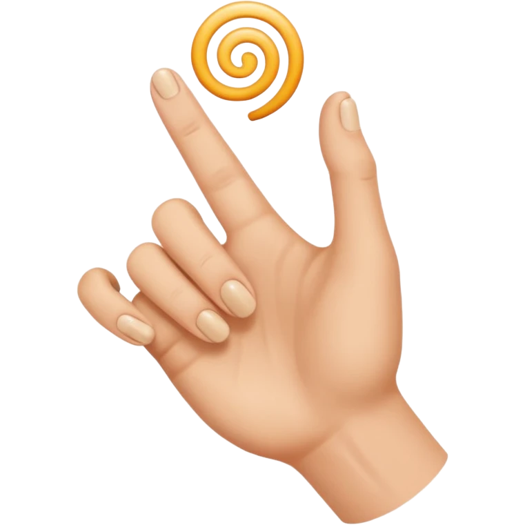 finger twirl emoji