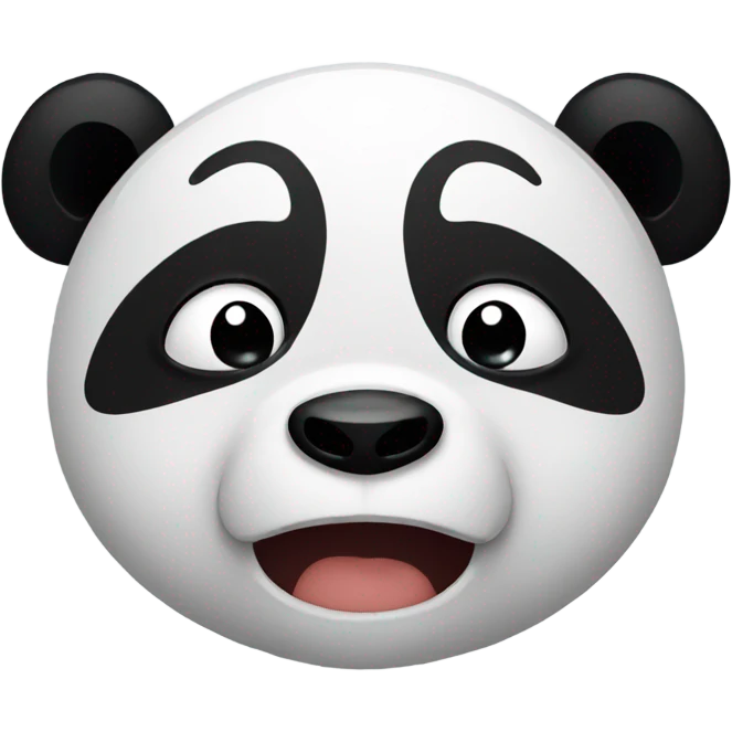 Panda crying  emoji