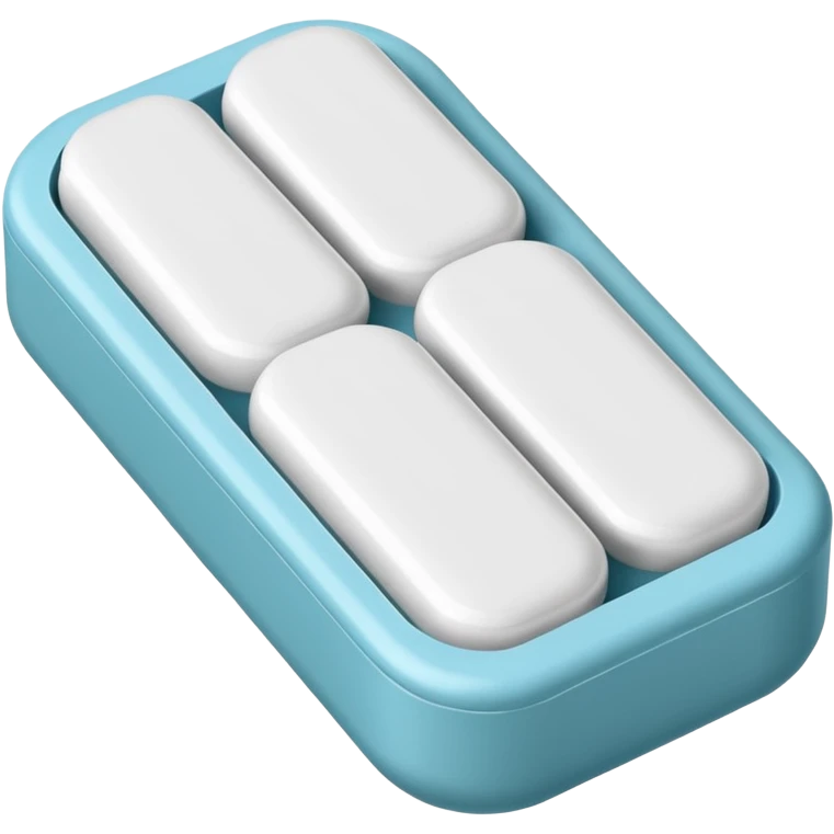 white rectangular xanax pill emoji