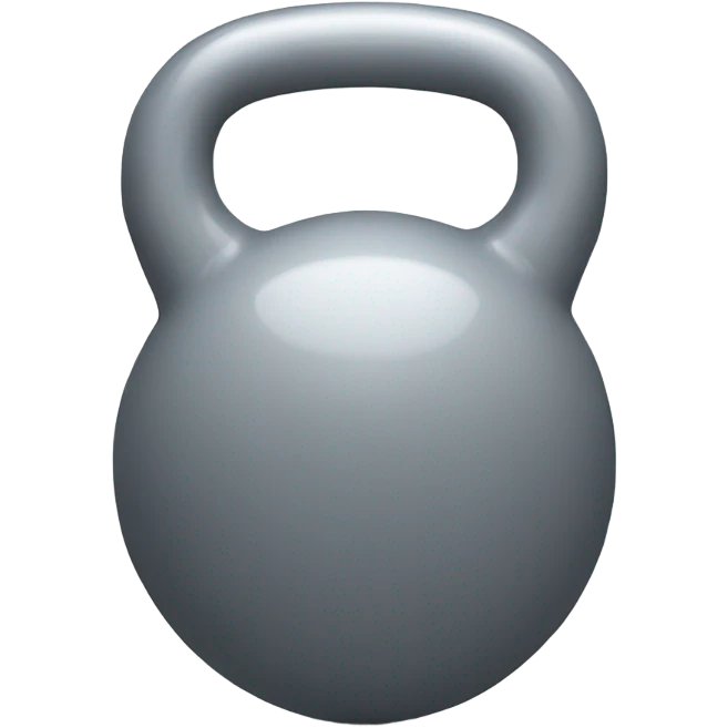 Gray gym weight emoji