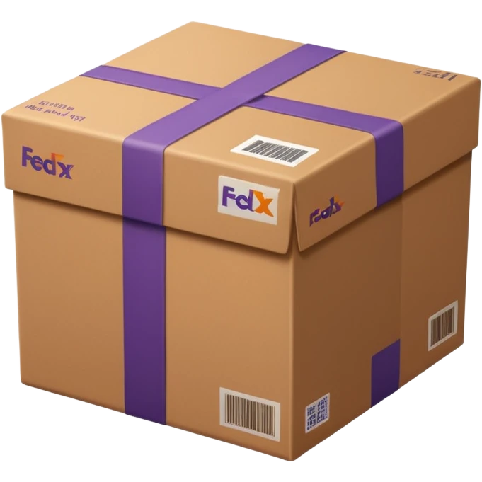 FedEx delivery parcel emoji
