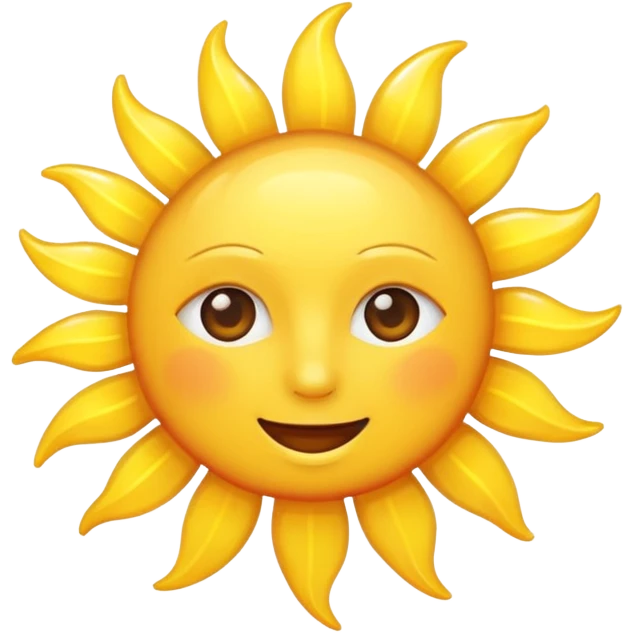 sun (no face) emoji