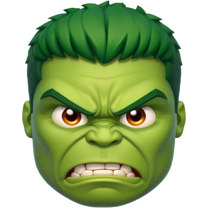 Hulk face emoji