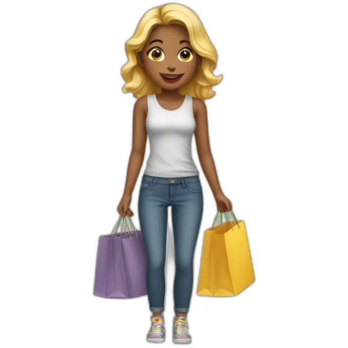 shopping girl emoji