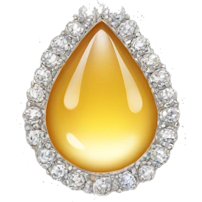 teardrop necklace emoji