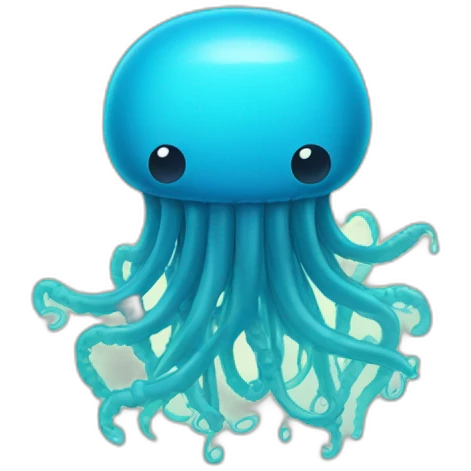 Meduse bleu emoji