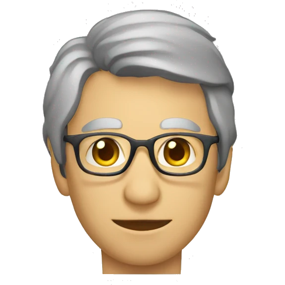 Rato de óculos escuro minimalista emoji