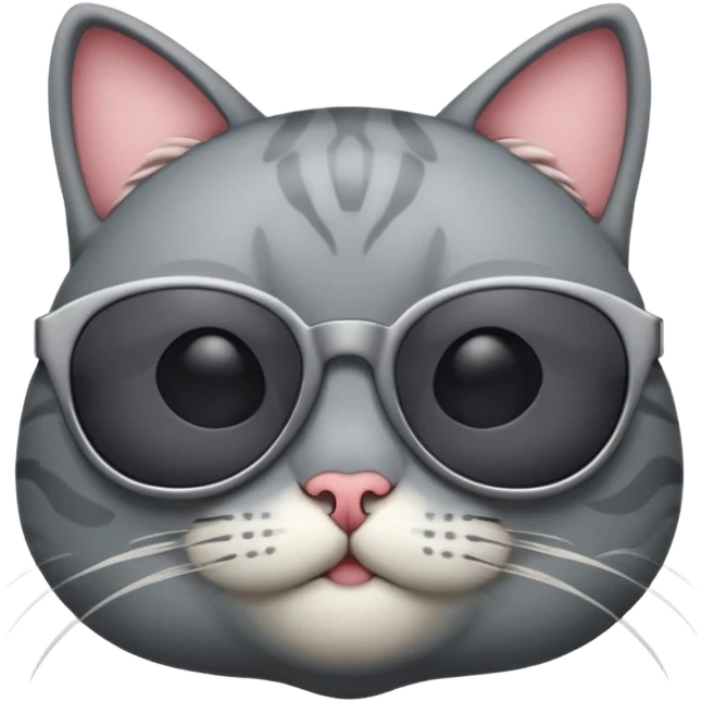 Cat wearing sunglasses emoji