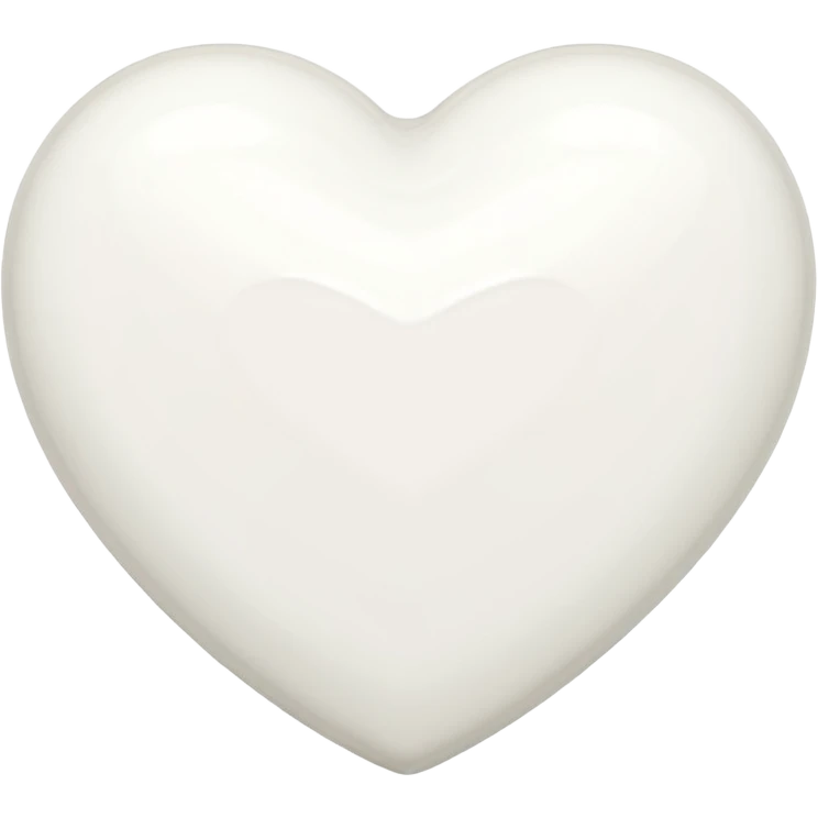 Chanel white heart emoji