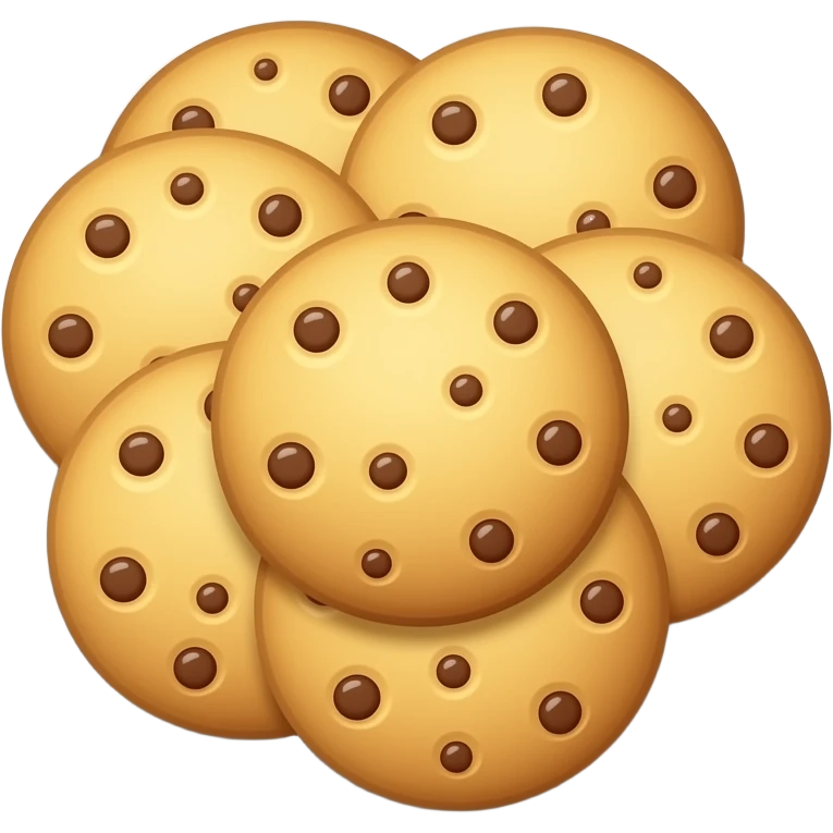 preciso de um emoji de biscoitos em cima de um prato emoji