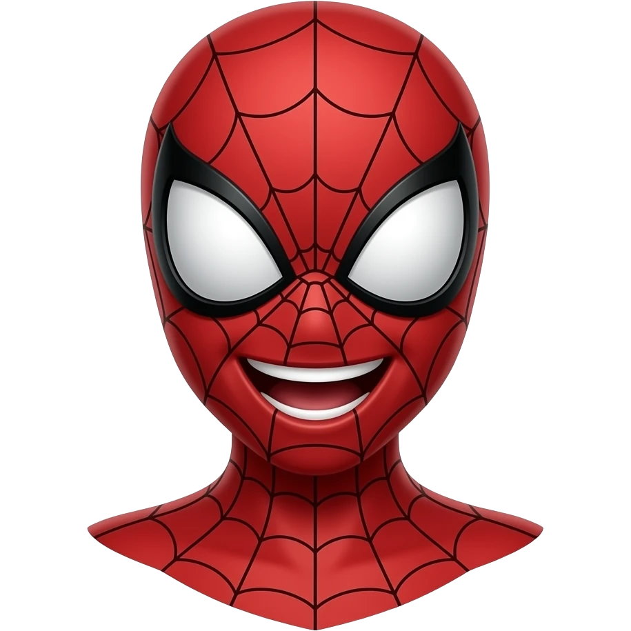 Spiderman riendo emoji