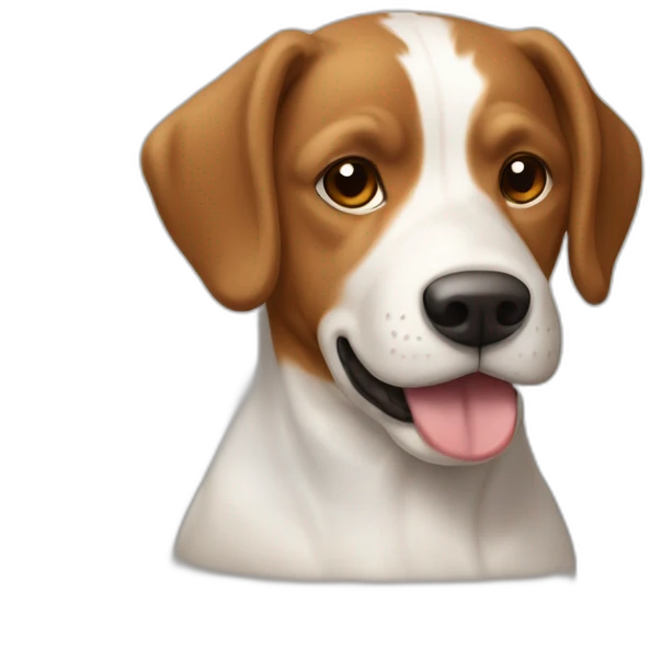 Chien épagneul, breton, marron clair emoji