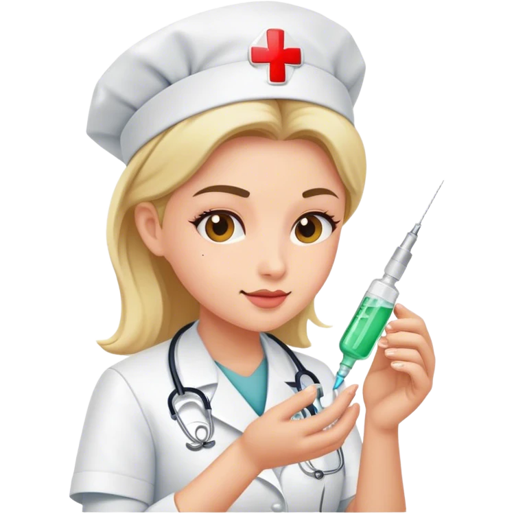 nurse injecting medicine emoji
