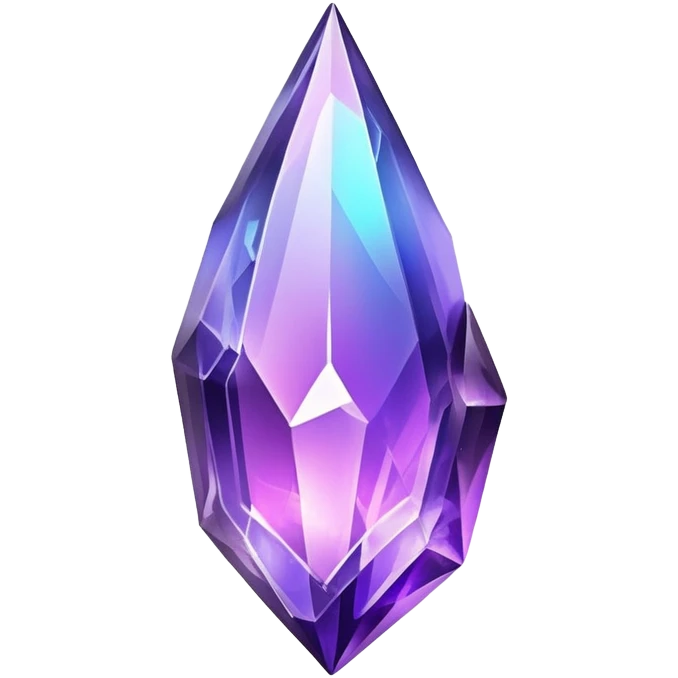 Purple iridescent nebula crystal shard emoji