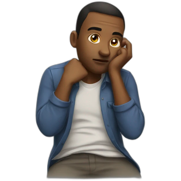 Thinking hard emoji