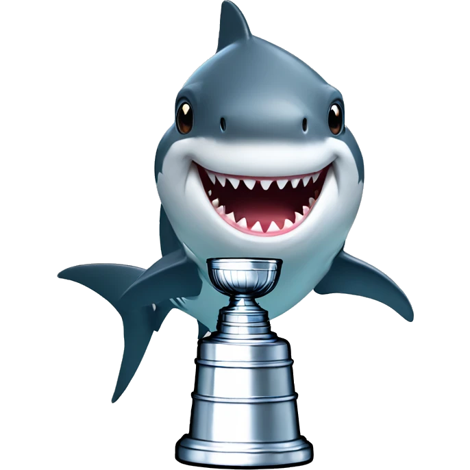 SHARK WITH STANLEY CUP emoji
