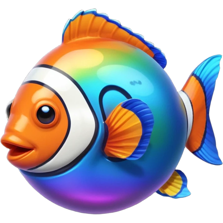 Ball of Goos with Rainbow Clownfish emoji
