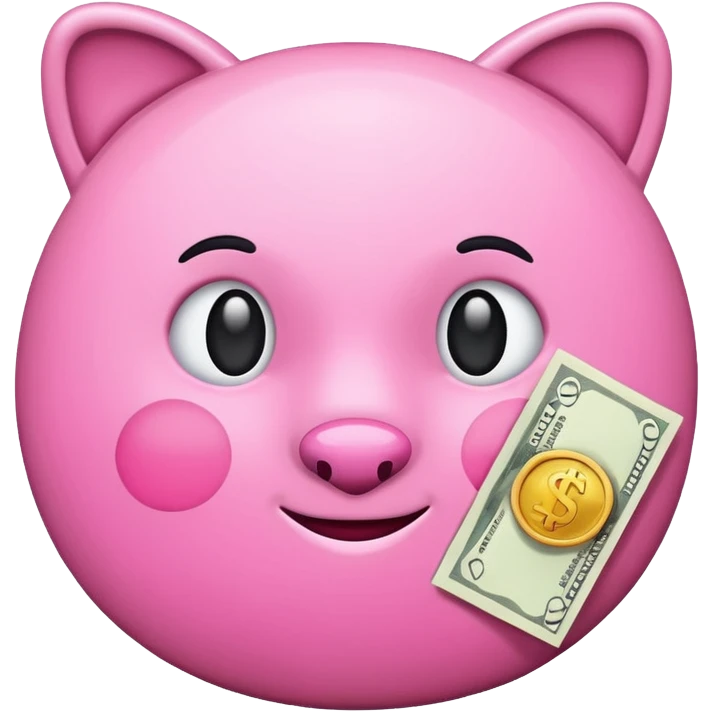 Money pink emoji