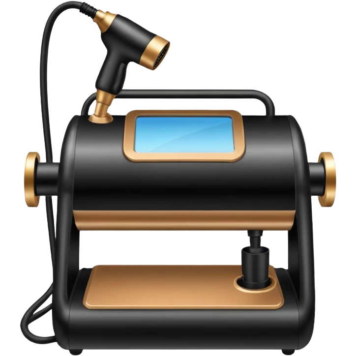 black spray tan machine emoji