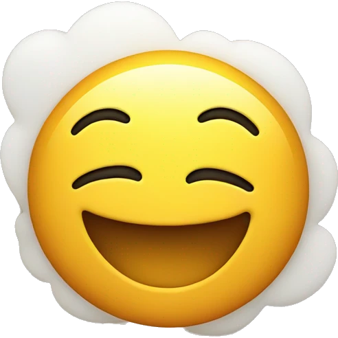 Laughing emoji with a thought bubble  emoji