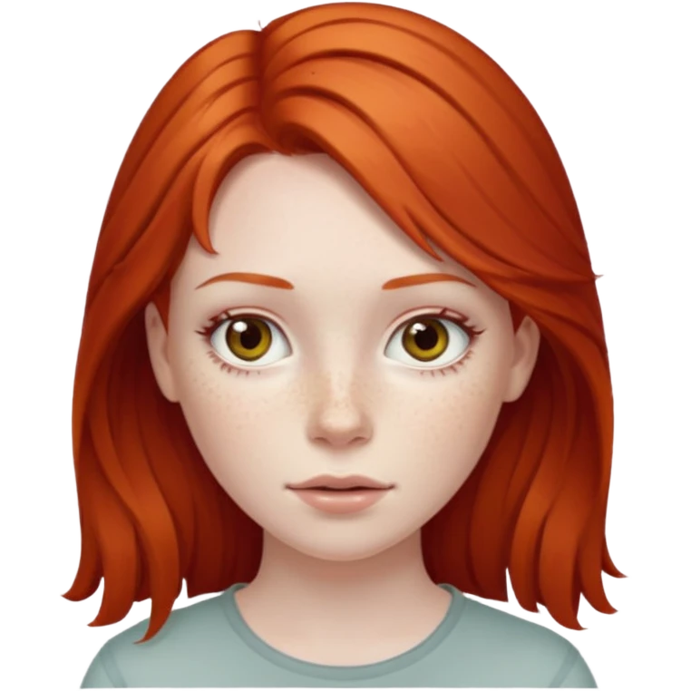 The red-haired girl emoji