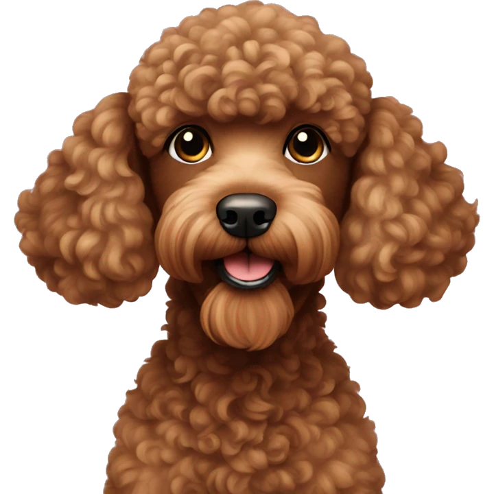 brown poodle  emoji