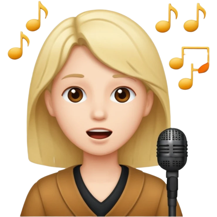 One direction singing  emoji
