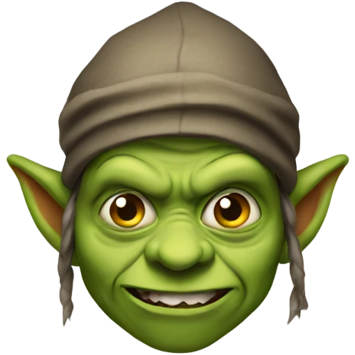 A gooning goblin emoji