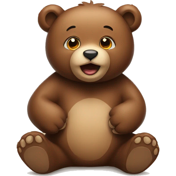 Cute bear emoji
