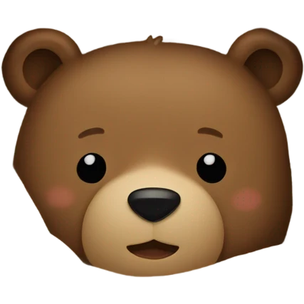 Bear under blanket emoji
