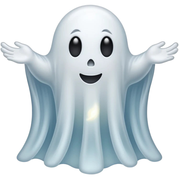 Ghost with big butt emoji