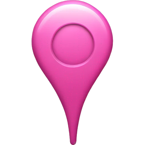 Pink location pin emoji