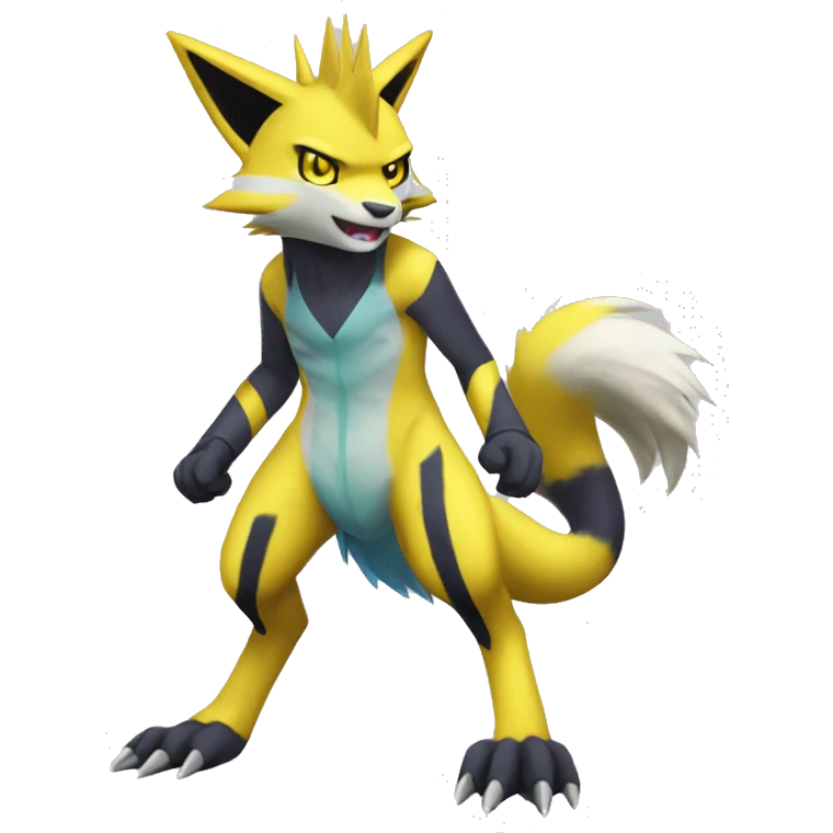 Lombax-Renamon-Zeraora full body emoji