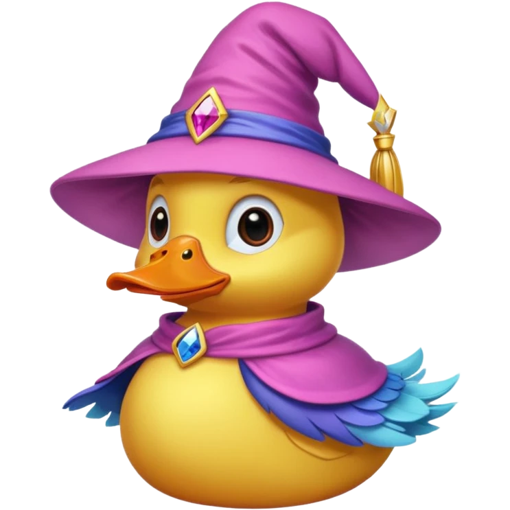 duck in pink wizard hat







 emoji