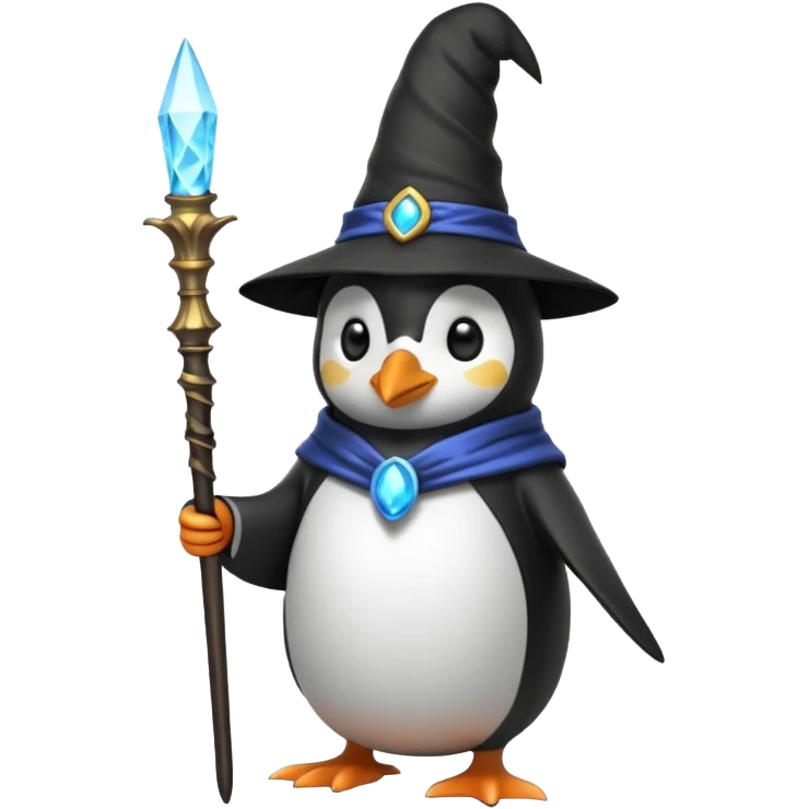 Penguin Wizard emoji