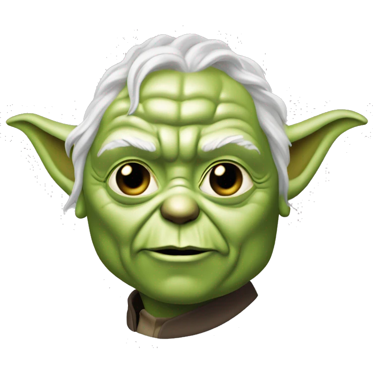 Maitre Yoda qui boit du café emoji