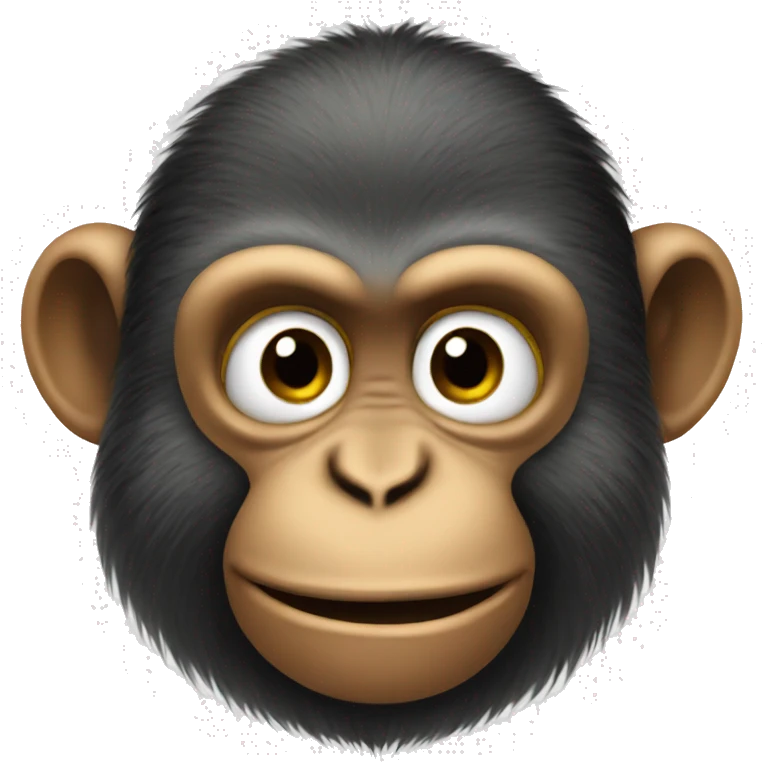 realistic Monkey pointing finger  emoji