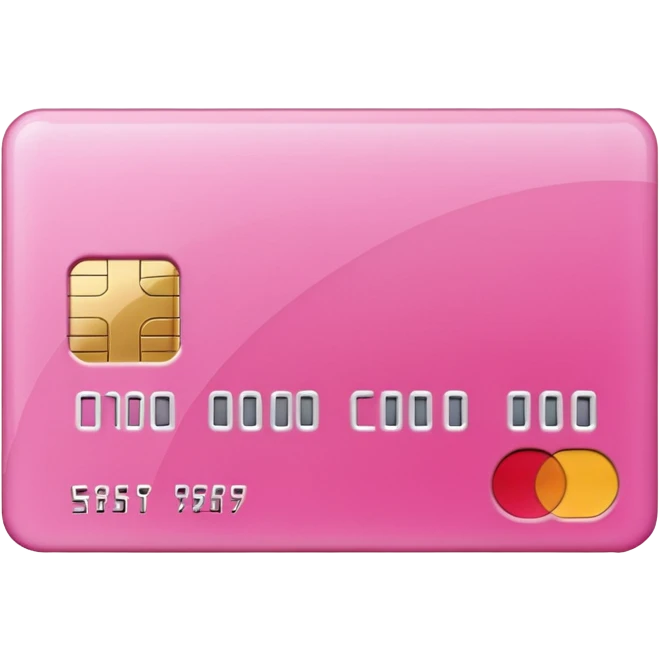 pink credit card emoji