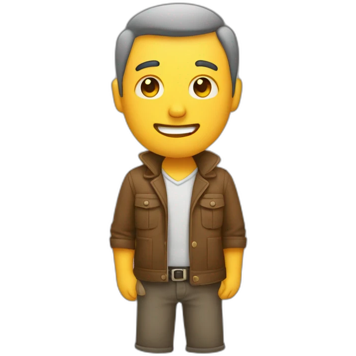 hombre saludando con la mano emoji
