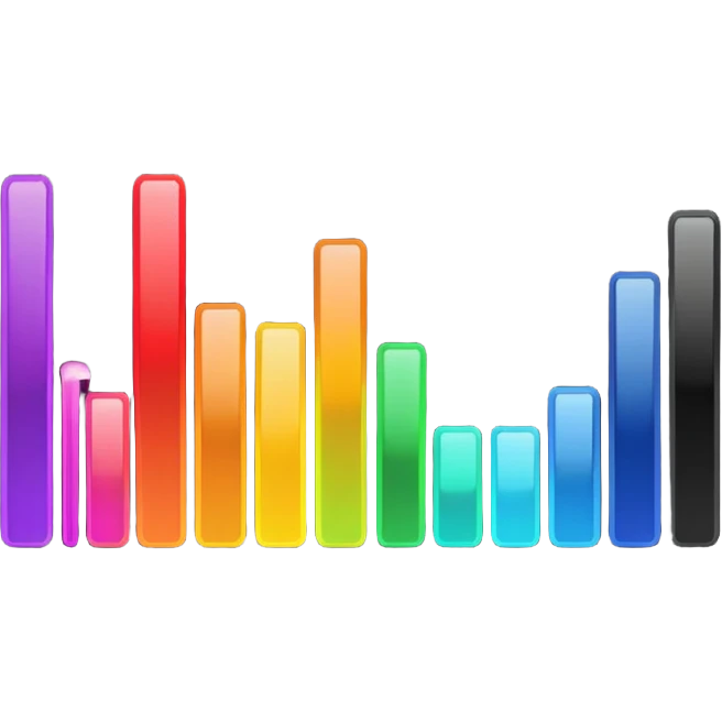 audio spectrum, the spectrum is black emoji