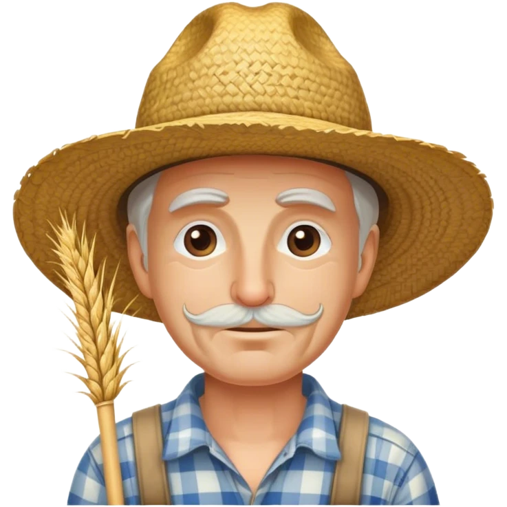 white farmer emoji