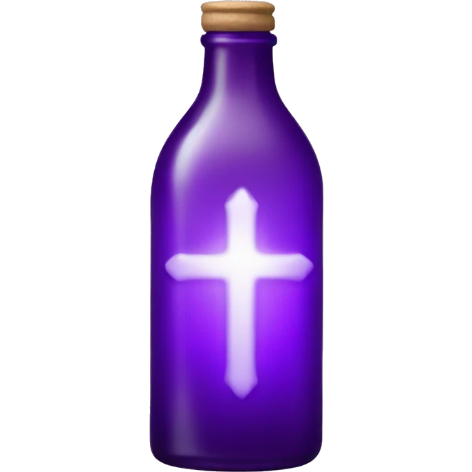 Spiritual purple bottle  emoji