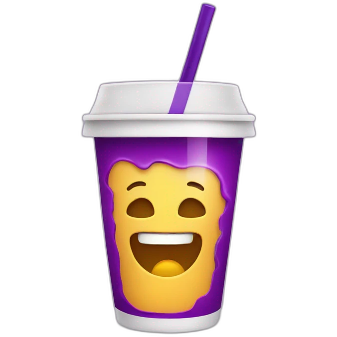 Cup with a purple juice emoji