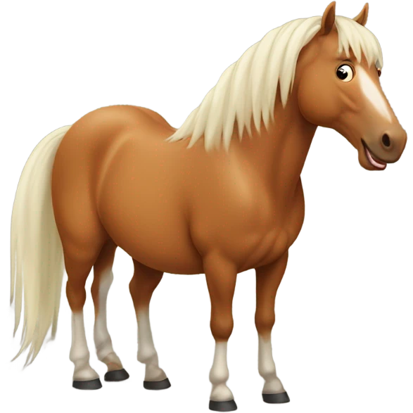 Horse farting emoji