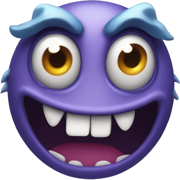 surprised monster face emoji
