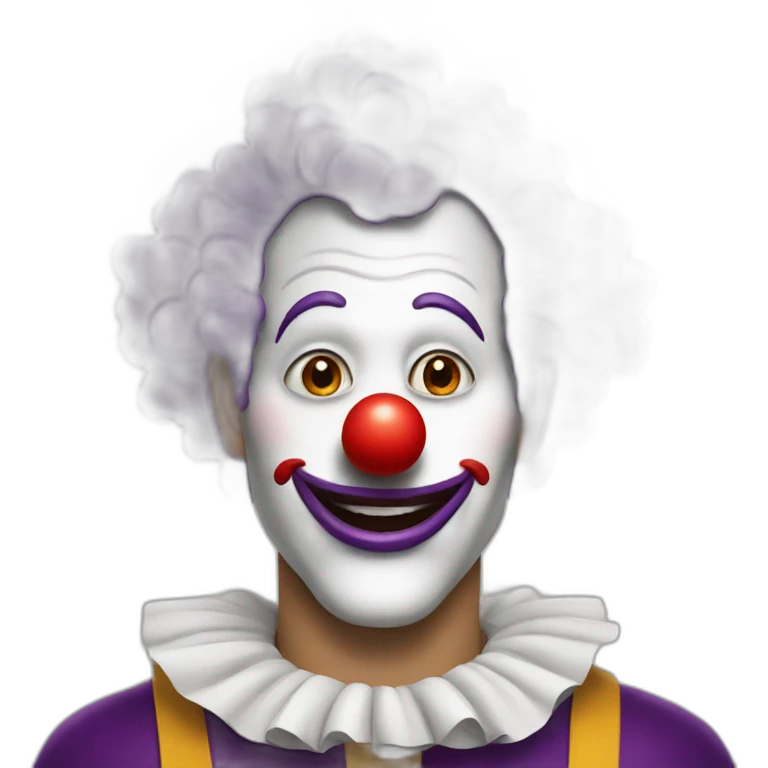 eggplant clown emoji