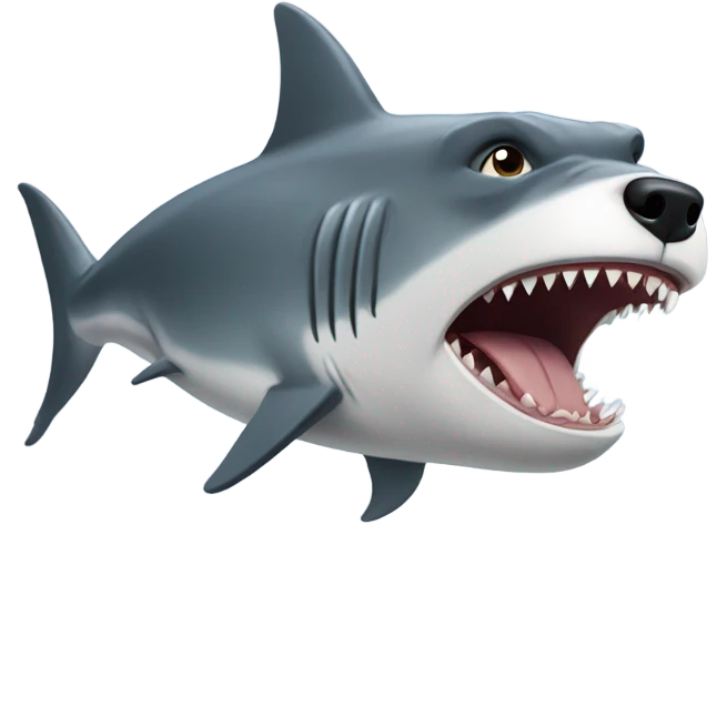 dog shark  emoji