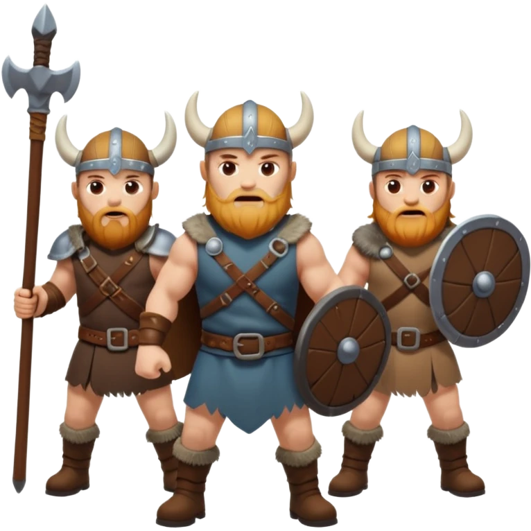 Realistic viking Warriors emoji