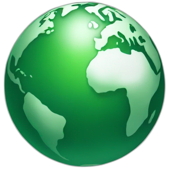 earth green and white emoji